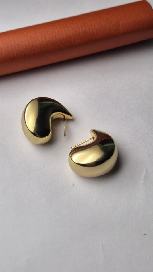 Teardrop Gold Earrings