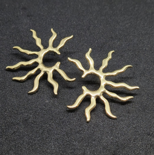 Half Sun Earrings - Gold